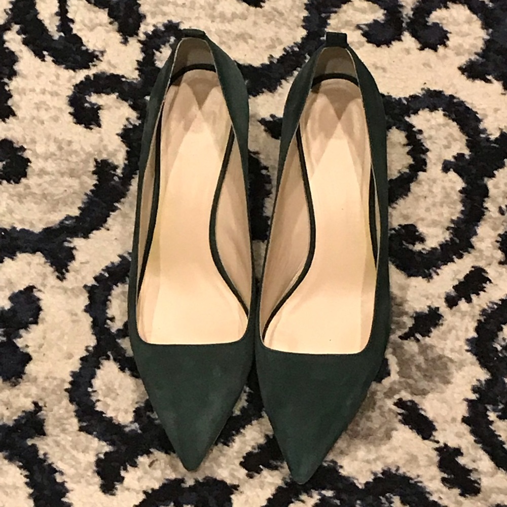 Everlane Editor Pumps Green Size 10